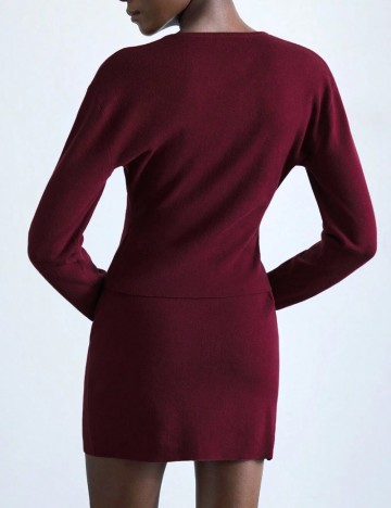 Compleu Shein, burgundy