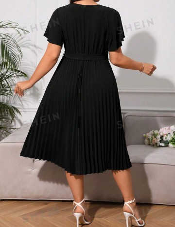 Rochie midi Shein Curve+, negru