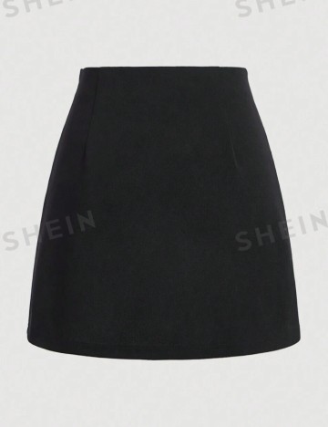 Fustă mini SHEIN MOD, negru