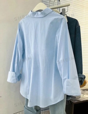 Cămașă Shein, albastru