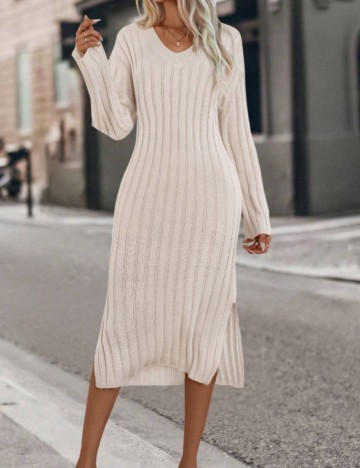 Rochie midi Shein, crem