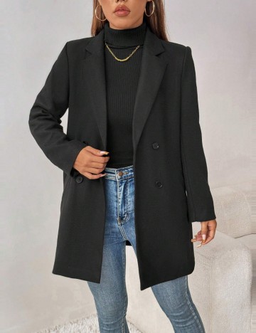 Palton Shein, negru