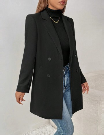 Palton Shein, negru