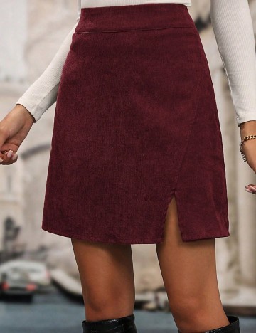 Fustă mini Shein, vișiniu