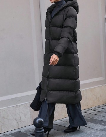 Geacă lungă Shein, negru