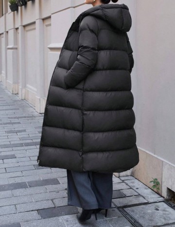 Geacă lungă Shein, negru