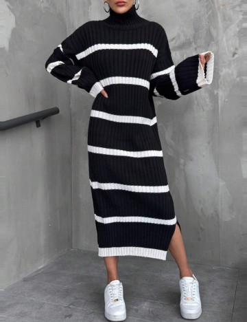 Rochie midi Shein, mix culori