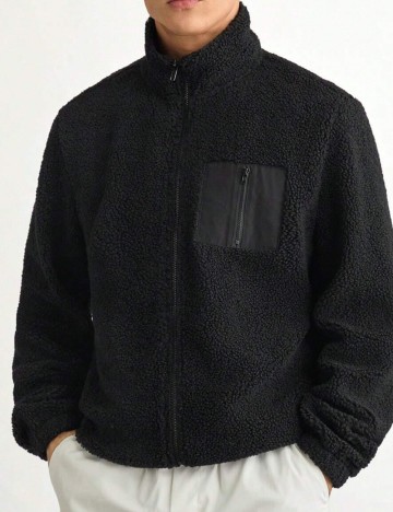 Jachetă MANFINITY by Shein, negru