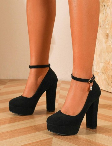 Pantofi cu toc Shein, negru