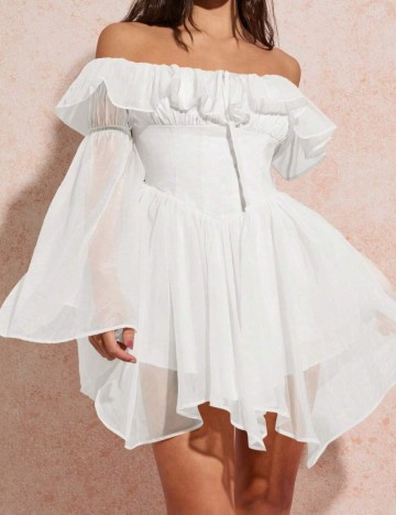 Rochie mini Shein, alb