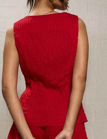 Vestă MUSERA by Shein, roșu