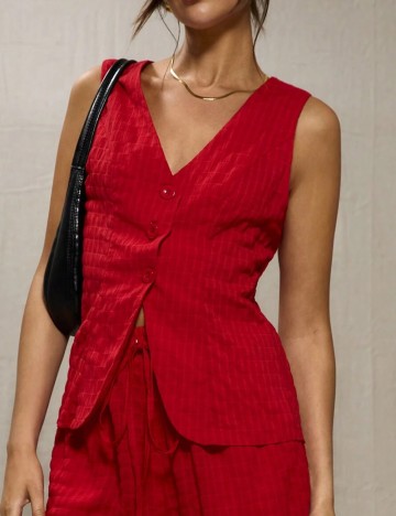 Vestă MUSERA by Shein, roșu