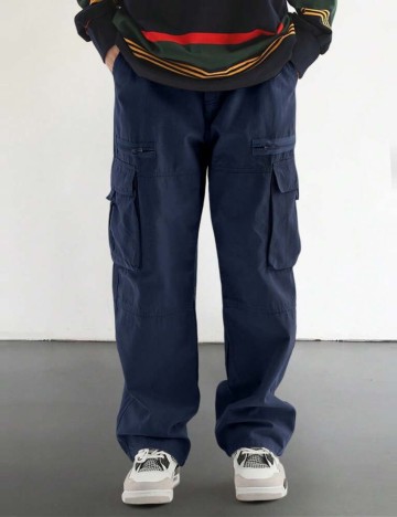 Pantaloni Shein, albastru