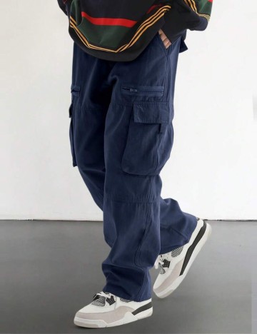 Pantaloni Shein, albastru