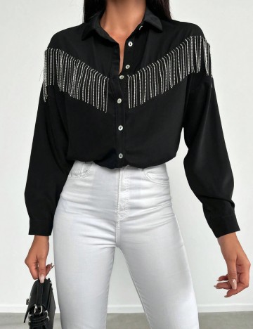 Cămașă Shein, negru