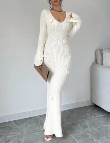 Rochie maxi Shein, alb