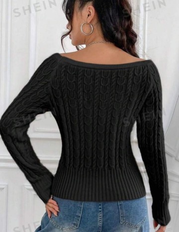 Pulover Shein, negru