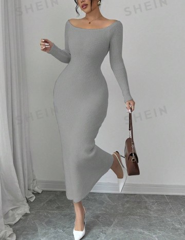 Rochie maxi Shein, gri