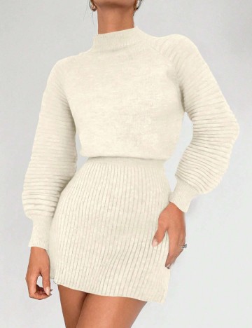 Rochie mini Shein, crem