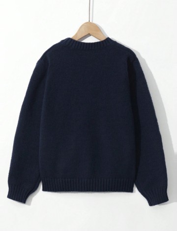 Pulover Shein, bleumarin