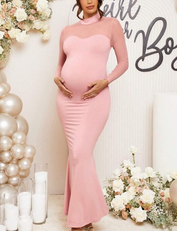 Rochie maxi Shein, roz