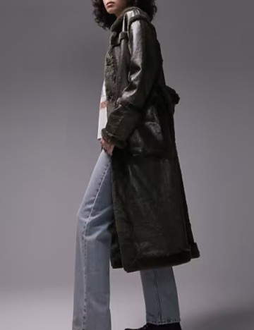 Cojoc lung Topshop, verde