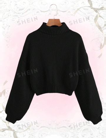 Pulover Romwe by Shein, negru