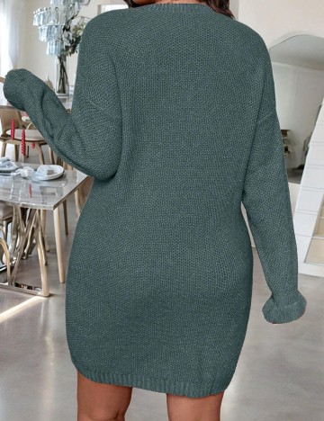 Rochie mini Shein Curve+, verde