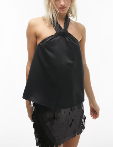 Top ASOS, negru