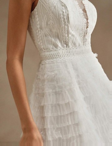 Rochie midi Shein, alb