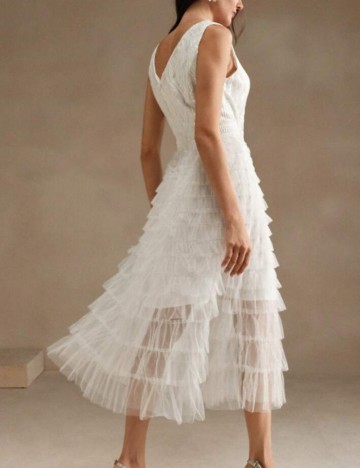 Rochie midi Shein, alb