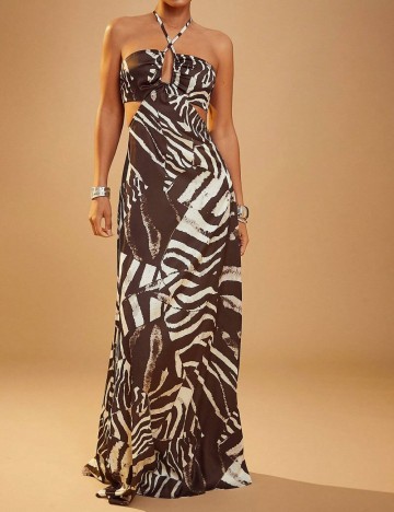 Rochie maxi Shein, mix culori