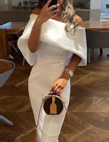 Rochie midi Shein, alb