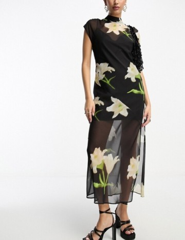 Rochie maxi ASOS, negru