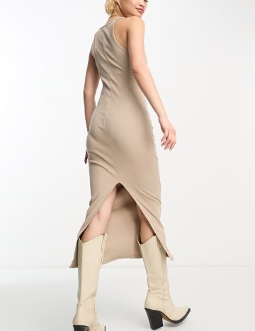 Rochie maxi Bershka, bej