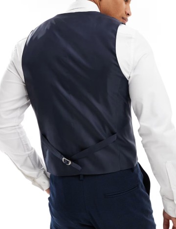 Vestă de costum ASOS, albastru