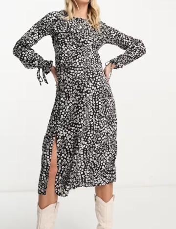 Rochie midi Violet Romance, mix culori