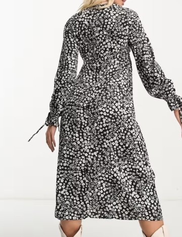 Rochie midi Violet Romance, mix culori