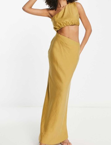 Rochie maxi ASOS, galben mustar