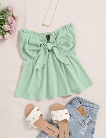 Top Shein, verde