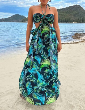 Rochie maxi Shein, mix culori