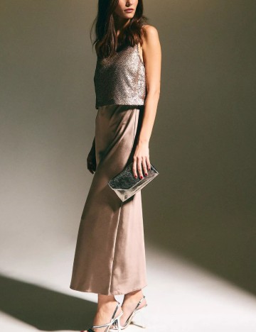 Rochie maxi New look, maro