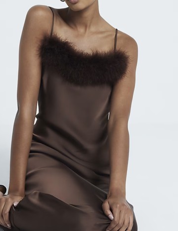 Rochie midi River Island, maro