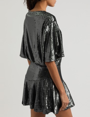 Rochie mini Free People, gri verzui