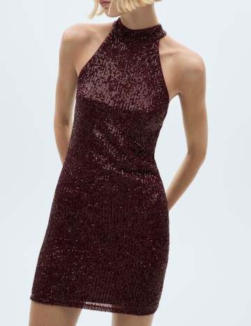 Rochie mini Mango, vișiniu