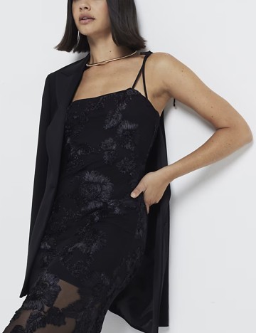 Rochie maxi River Island, negru