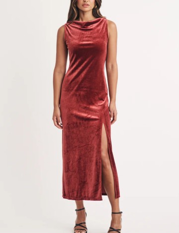 Rochie maxi nobody's child, vișiniu