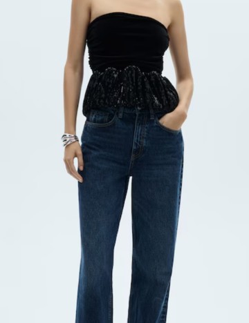 Top Mango, negru