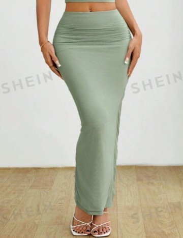 Fustă maxi Shein, verde