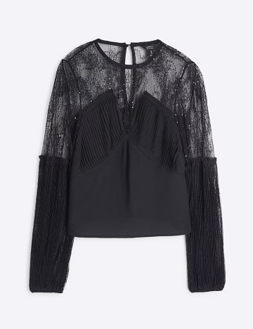 Cămașă River Island, negru